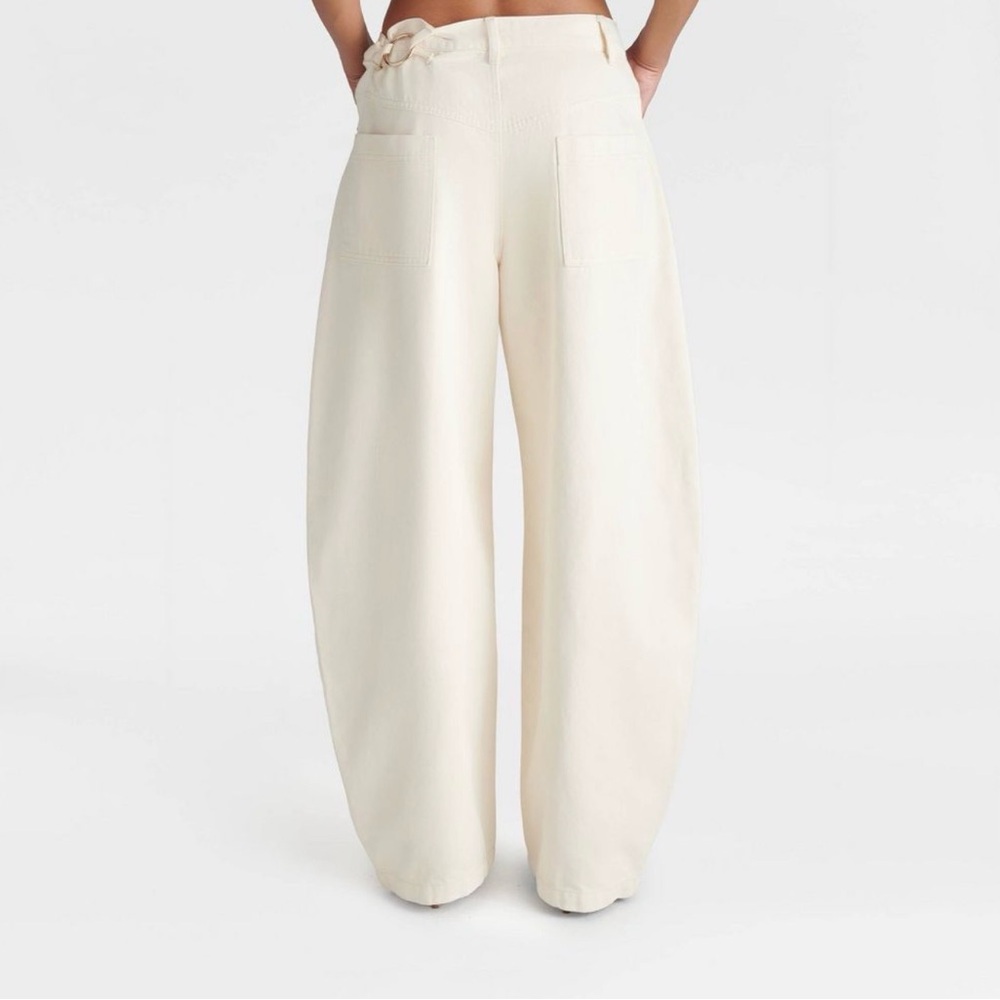 KBB by Kahlana Mid Barrel Leg Jean Cream 00,0,2,4,6,8,10,14,16,17,18,22,24,30 - Picture 2 of 5